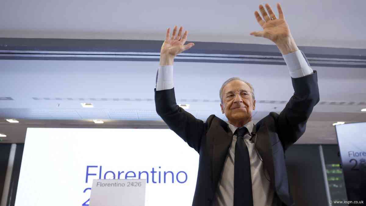 Florentino Pérez re-elected as Madrid president