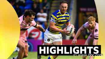 Warrington beat Hull FC to go level with Leeds at top