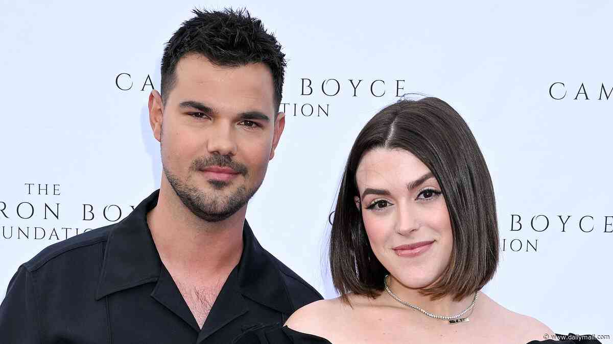 Twilight star Taylor Lautner and his pregnant wife Tay thrill fans with live gender reveal on social media: 'Our little secret is now yours'