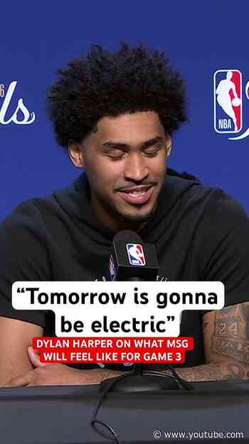 Dylan Harper knows MSG will be rocking! ⚡️