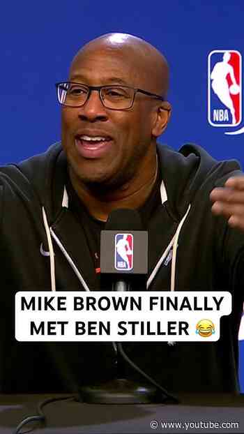Mike Brown was so happy he finally got to meet Ben Stiller 😂
