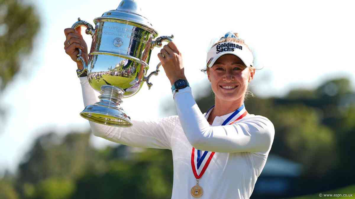 Nelly Korda makes childhood dreams come true with first U.S. Women's Open title