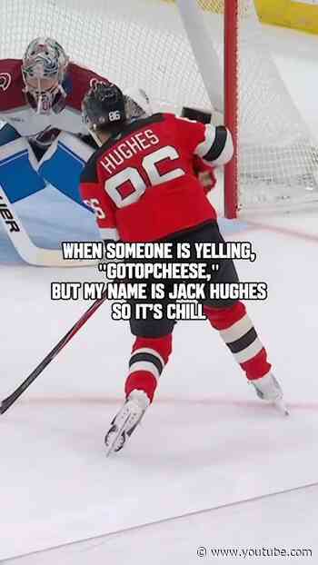 Respectfully, top cheese clears every other cheese. #shorts #cheese #hockey #jackhughes #hughes #nhl