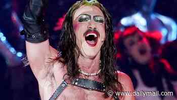 The tawdry Tonys! CBS viewers left agape as The Hobbit star Luke Evans puts on X-rated display onstage
