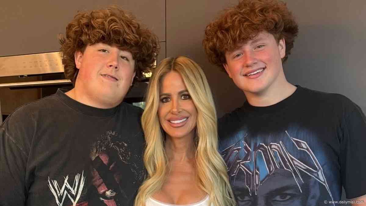 Kim Zolciak celebrates son's birthday amid bitter divorce... and claims kids heard ex having sex with new woman