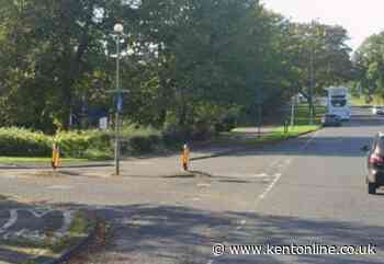 Main road into town blocked after crash near school