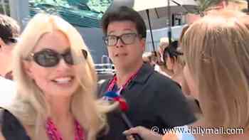'Extraordinary' moment Holly Willoughby and Michael McIntyre are swept up in Kim and Khloe Kardashian's HUGE entourage at the Monaco Grand Prix
