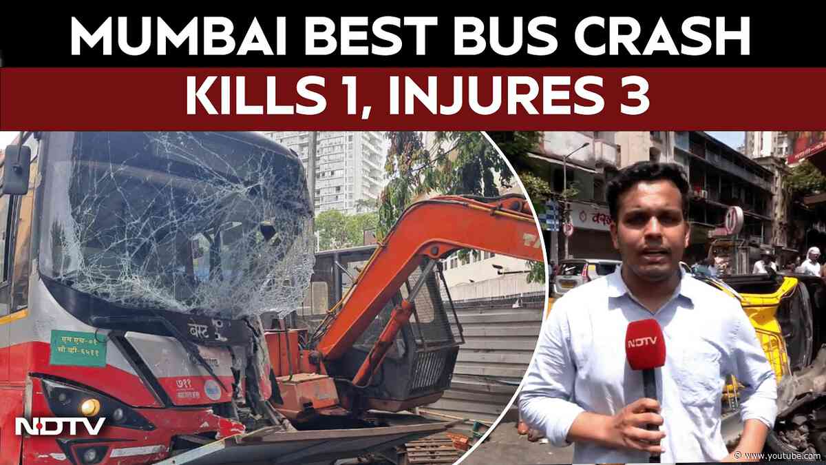 Mumbai Best Accident | BEST Bus Crashes Into Several Vehicles In Mumbai; One Killed, Three Injured