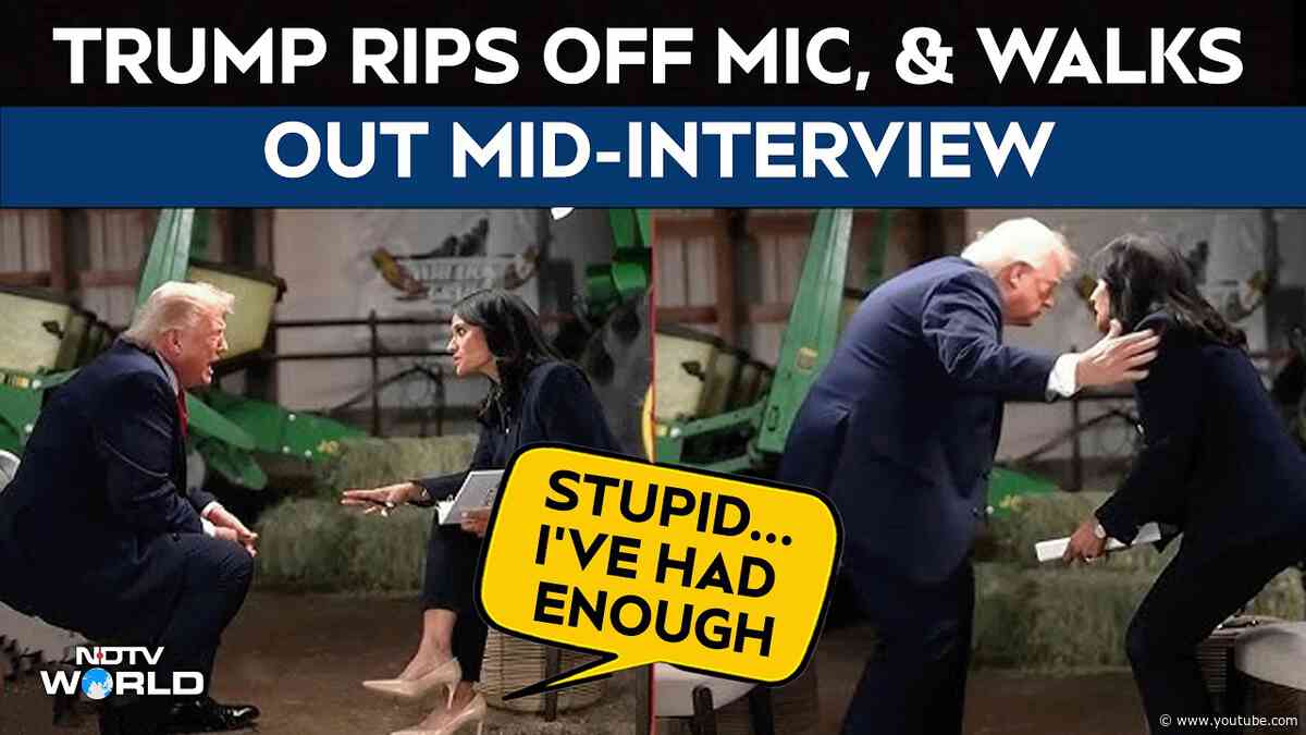 Trump Interview | "I've Had Enough. Thank You, Darling": Trump Walks Out Of Fiery NBC Interview