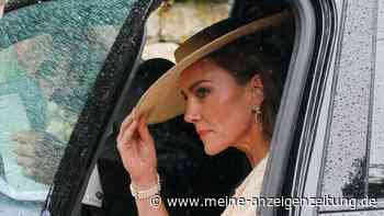 Kate Middleton bei der Hochzeit von Williams Cousin mit einem Perlenarmband, das Lady Diana gehörte