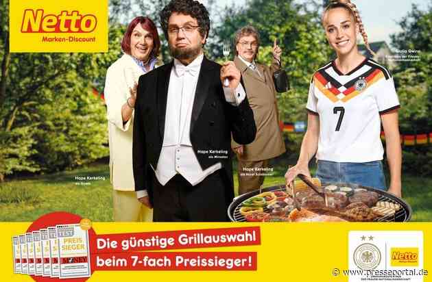 Kampagne: Giulia Gwinn und Hape Kerkeling zeigen vielfältigen Grillgenuss im Netto-Sortiment