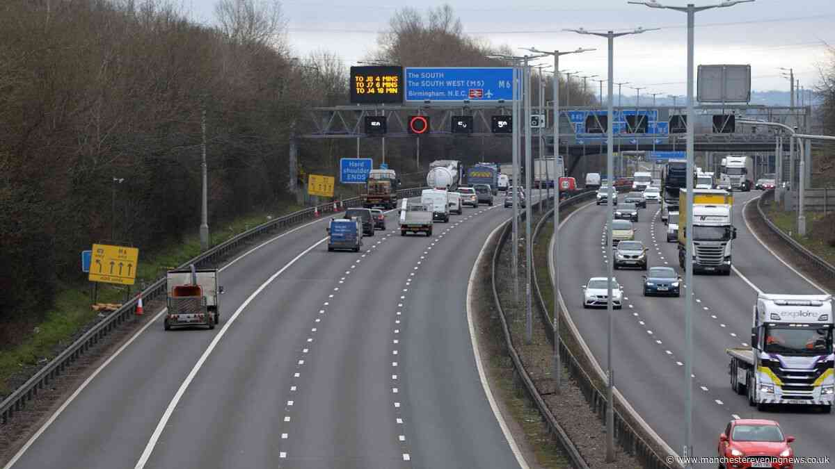 All of the Greater Manchester motorway closures this week, including on the M6, M60 and M62
