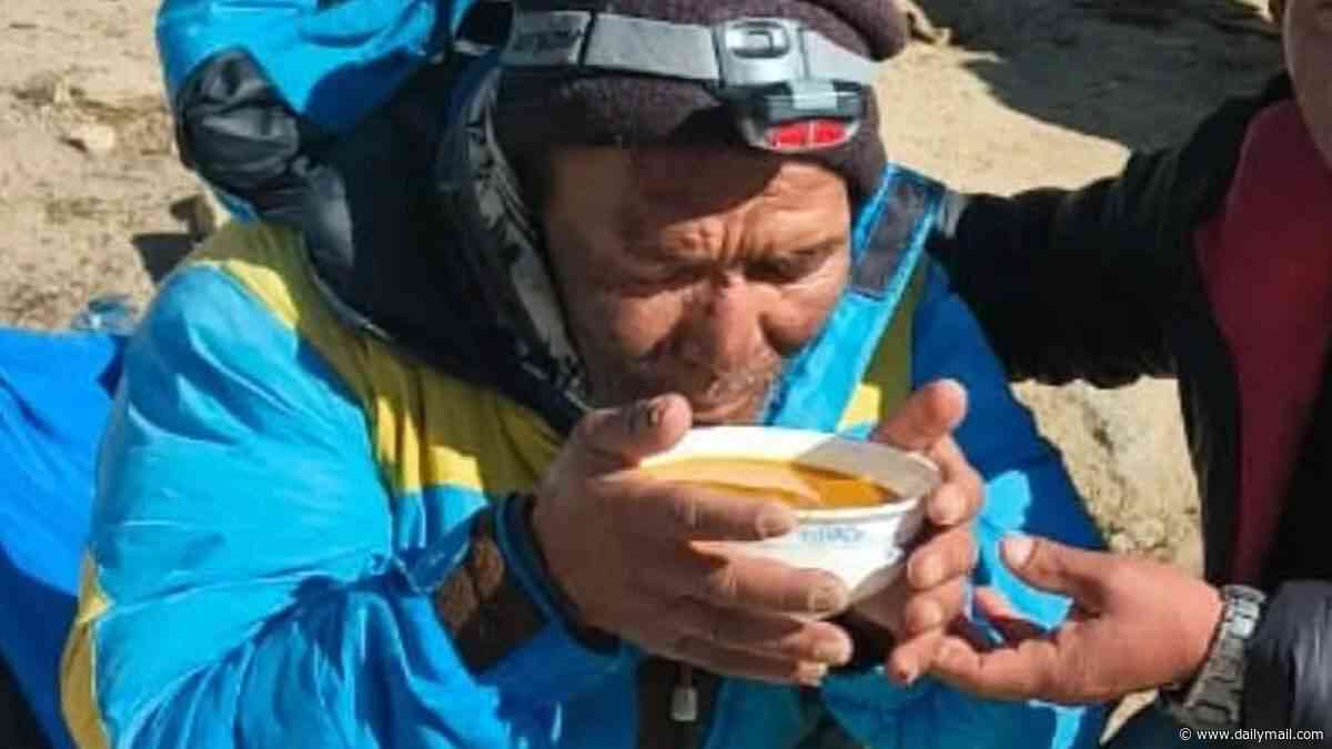 The campsite chef hired to guide climbers to the top of Mount Everest... only to go missing for six days and eventually crawl back down with a broken leg