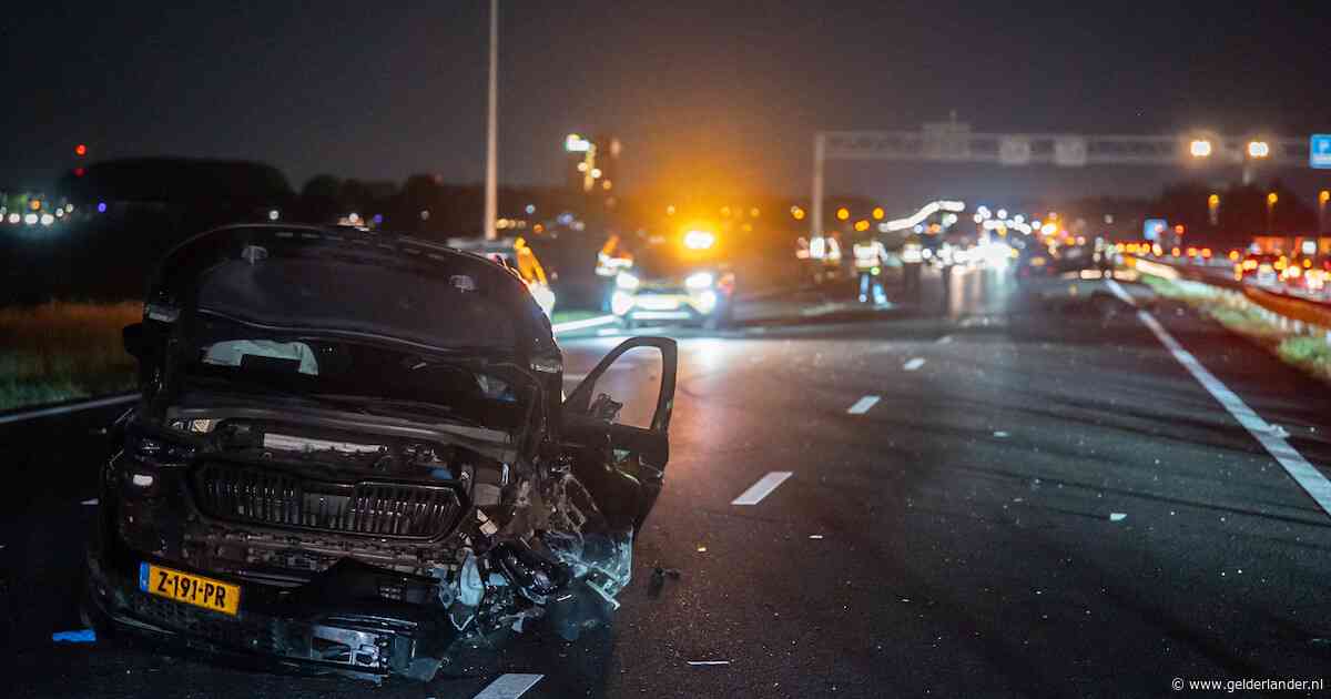 Dronken chauffeur keert op A12 en botst na 9 kilometer spookrijden op tegenligger: rechter stuurt hem cel in