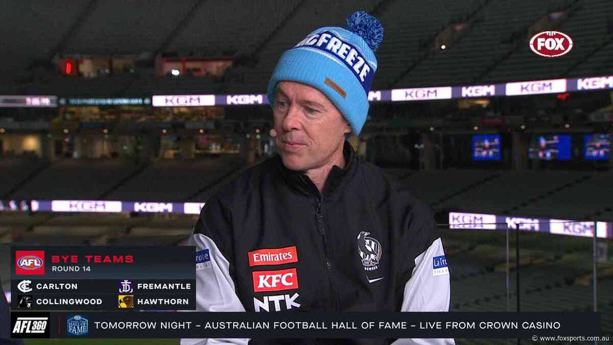 ‘It sucks’… but defiant coach insists Pies aren’t done as star’s ‘insane’ bravery laid bare