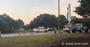 S. Saunders Street reopens in Raleigh after car crashes into utility pole