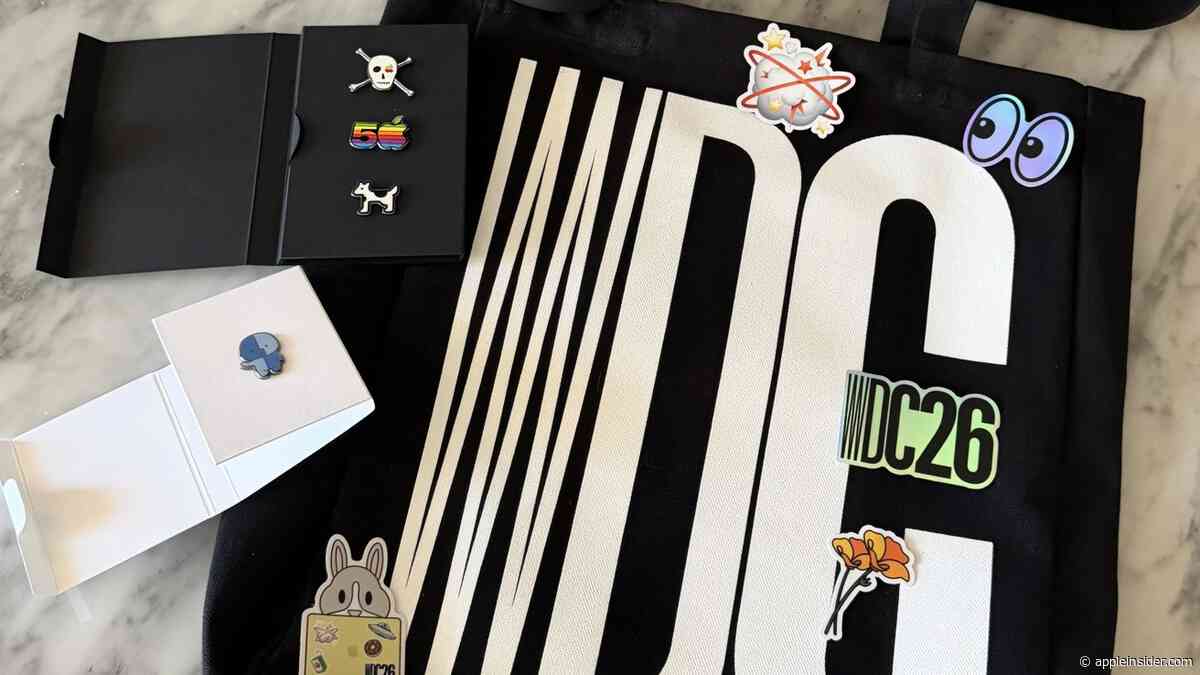 Little Finder Guy joins Clarus the Dogcow in the 2026 WWDC swag bag