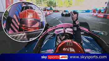 Heartbreaking footage shows Gasly celebrate what he thought was a podium