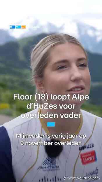Floor (18) loopt Alpe d'HuZes voor overleden vader | RTL Nieuws