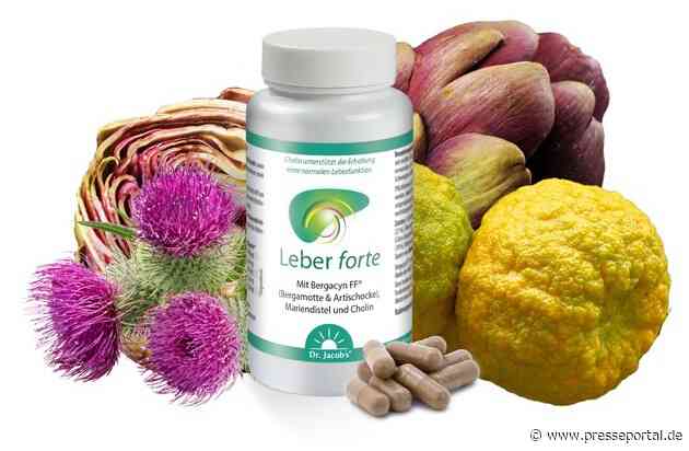 NEU: Leber forte von Dr. Jacob's, für eine Leber in Balance * mit wertvollen Extrakten aus Bergamotte, Artischocke und Mariendistel sowie Cholin