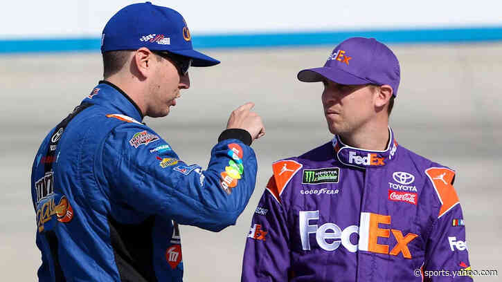 Denny Hamlin pays tribute to Kyle Busch after tying him on all-time list
