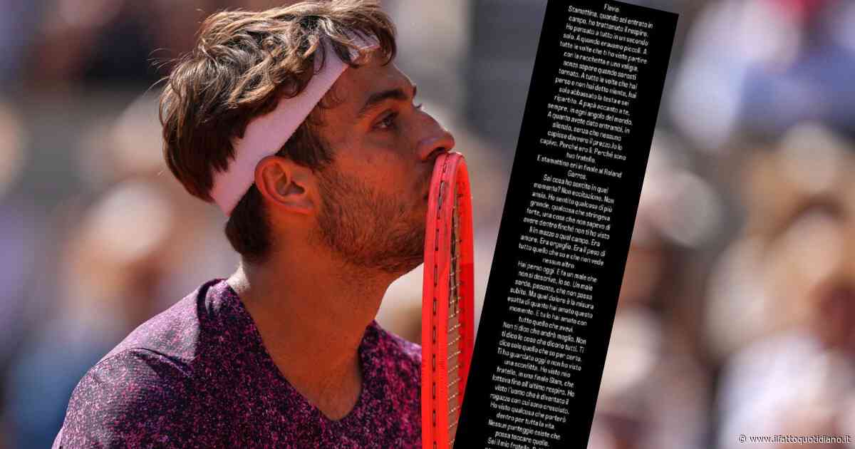 “Hai perso oggi. E fa un male che non si descrive. Ti dico solo quello che so per certo”: la lettera del fratello Guglielmo a Cobolli