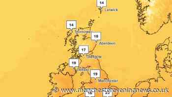 Met Office weather maps show when Greater Manchester temperatures will reach 25C