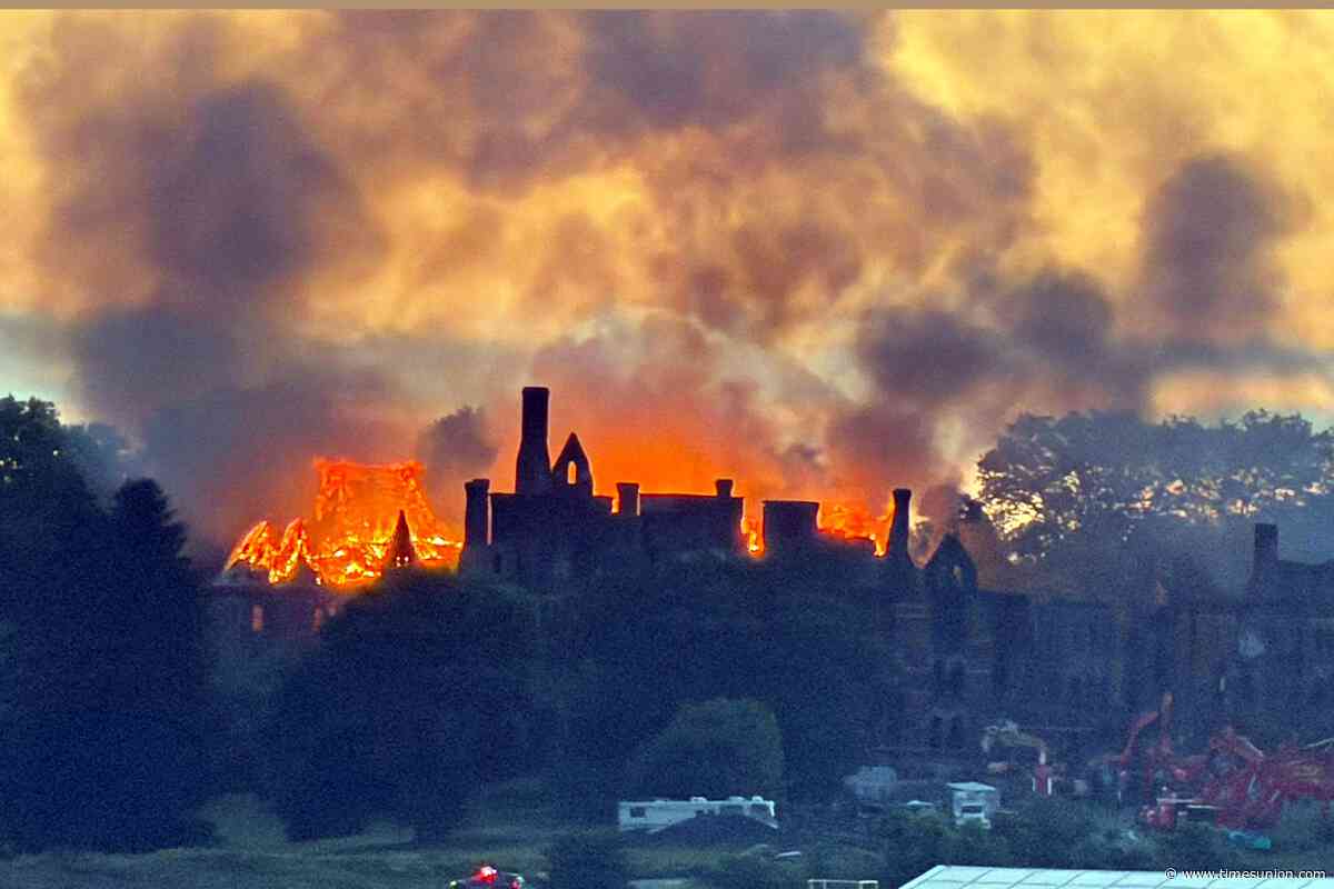 Abandoned Hudson River Psychiatric Center catches fire again