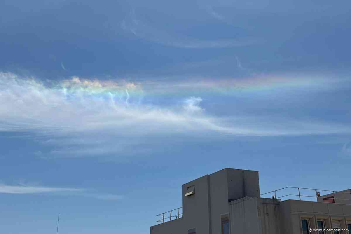 Ce n’est pas un arc-en-ciel : un nuage iridescent observé sur la Côte d’Azur