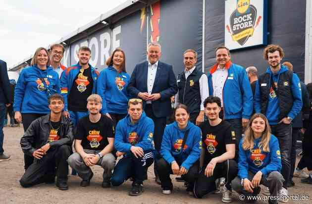 Rock am Ring: Ministerpräsident Schnieder besucht den Lidl Rock Store / Starker Partner für Rheinland-Pfalz: Lidl setzt auf exzellente Ausbildung