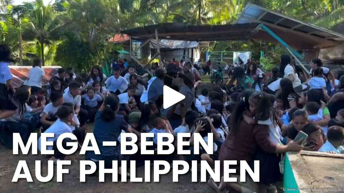 Erdbeben auf den Philippinen: Trümmer, Panik und Tsunami-Angst im Video