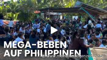 Erdbeben auf den Philippinen: Trümmer, Panik und Tsunami-Angst im Video