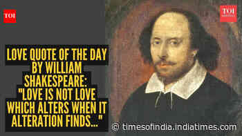 Love quote of the day by William Shakespeare: "Love is not love which alters when it alteration finds..."