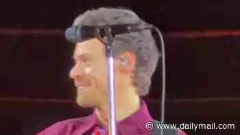 Moment Harry Styles forgets the lyrics to his own song and is left apologising to fans after on stage blunder