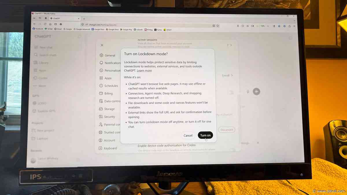 How ChatGPT's new Lockdown mode protects you from data theft (and what else it does)