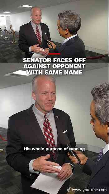 Senator faces off against opponent with same name