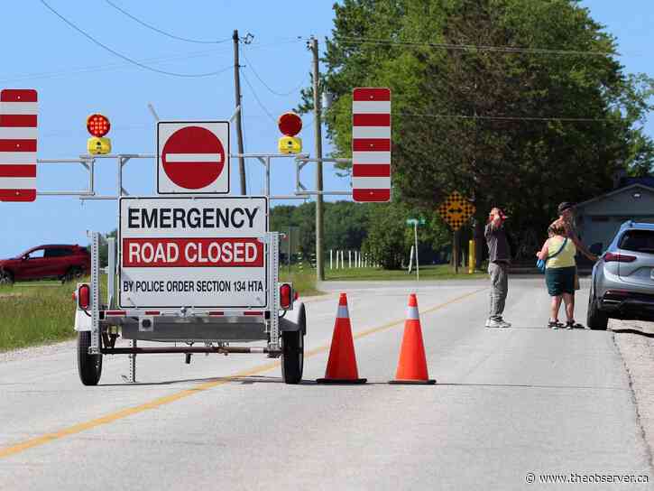 Pair of crashes closes roads near Petrolia