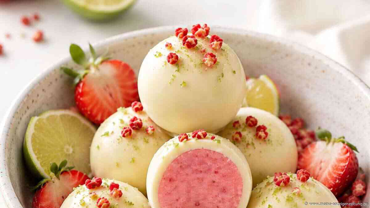 Erdbeer-Limetten-Pralinen: die süßeste Sommeridee des Jahres