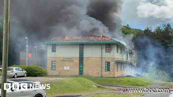 'Tornado-like flame' as smoke shuts motorway