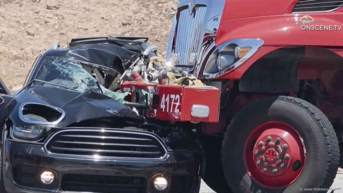 2 killed in collision with CAL FIRE engine responding to wildfire