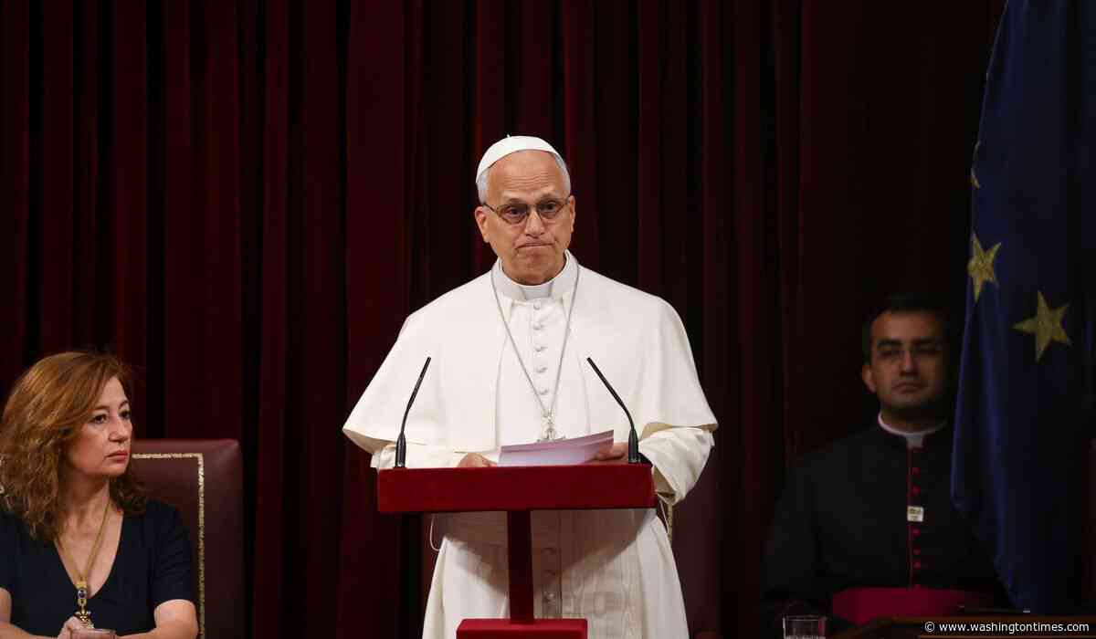 Pope's historic speech to Spain's parliament demands respect for migrants and gets 7-minute ovation