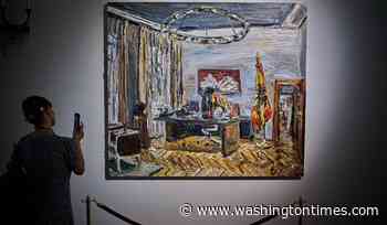 Pop-up art show takes over German president's residence before yearslong renovation