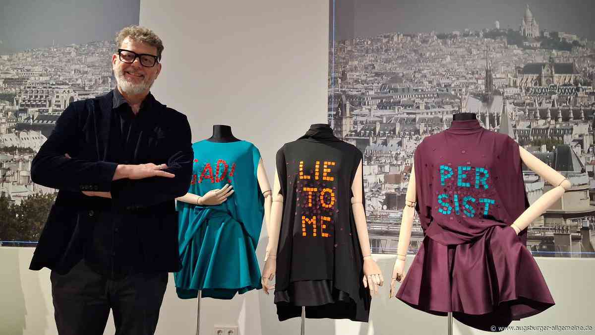 Politischer Stoff gegen Trump: Karl Borromäus Murr zeigt sein Lieblingswerk im Textilmuseum