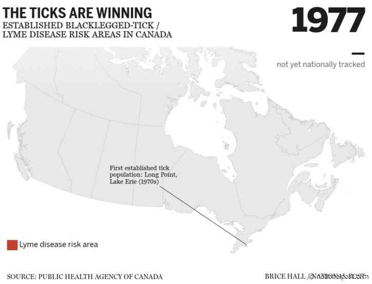 Invasion of the ticks: Watch their remarkably fast spread across Canada