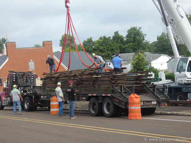 Photos: Historic Kosciusko caboose begins long-awaited move through downtown