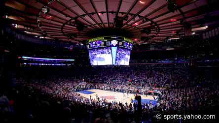 SEE IT: Security wall erected outside MSG ahead of Knicks' Game 3 NBA Finals matchup against Spurs