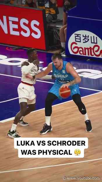 Peep Luka & Schroder's faces 👀😤 #Eurobasket