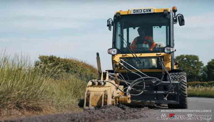 Multihogs to repair potholes across Shropshire this month
