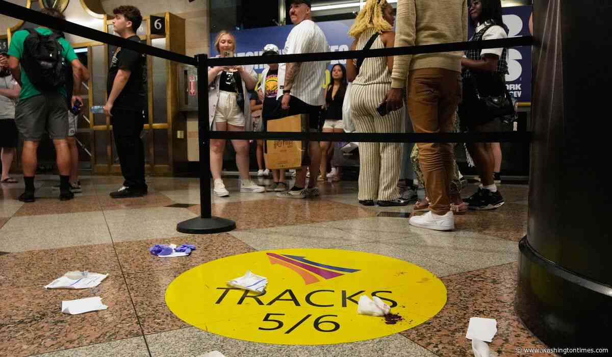 Homeless man arrested after six stabbed inside New York City's Penn Station