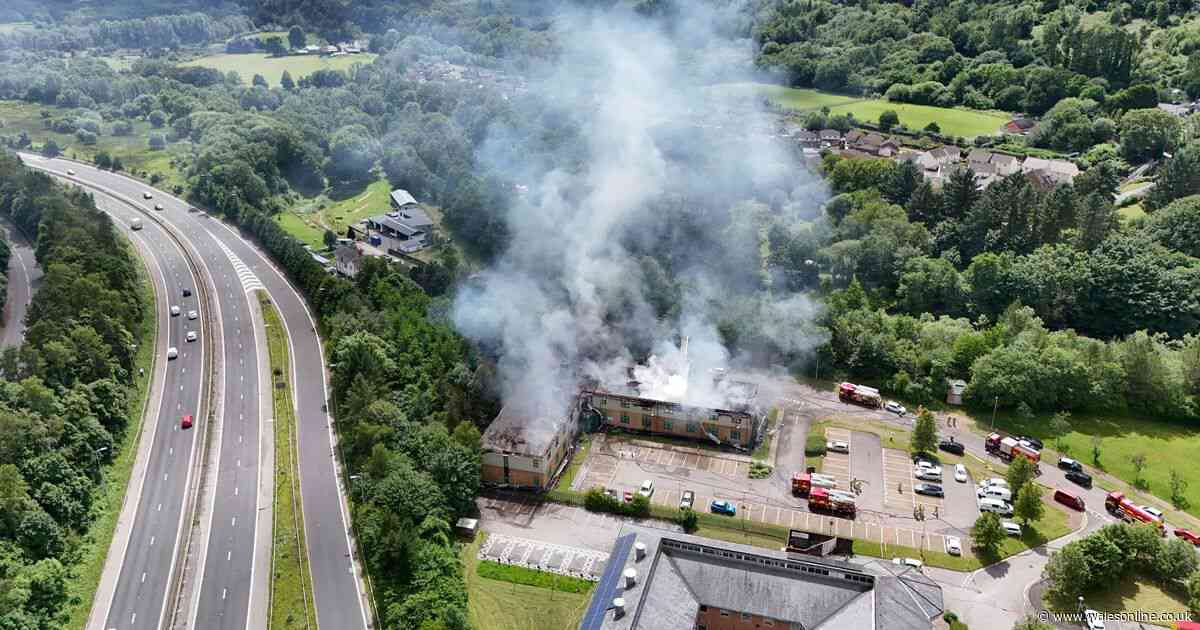 Abercynon business park fire images show scale of damage